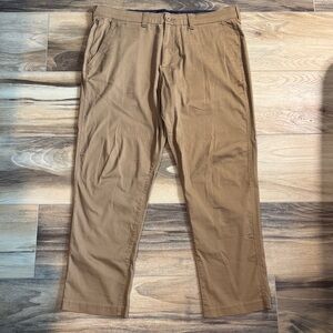 Abercrombie & Fitch Stretch 90 Straight Tan Khaki Men’s Pants 38x32
